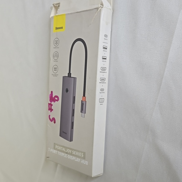 Baseus‎ 7 in 1 Triple-Display Hub, NEW, Open Box - Picture 7 of 9